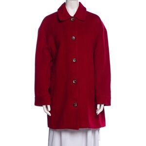 Reformation Irene Jacket Cherry Coat Red